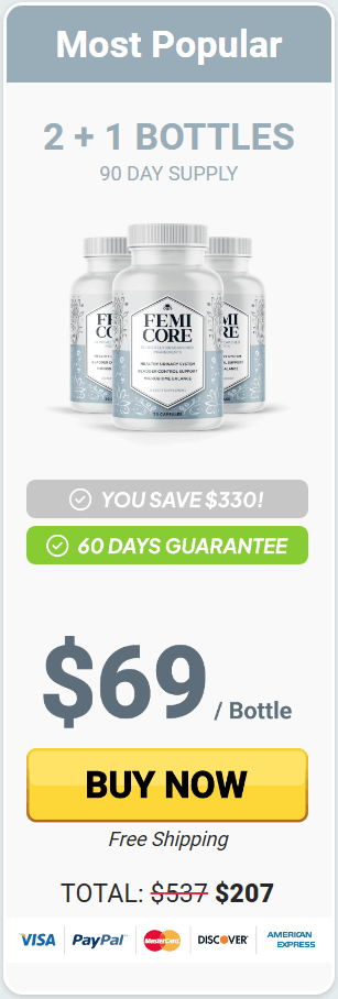 Buy FemiCore 3 Bottle